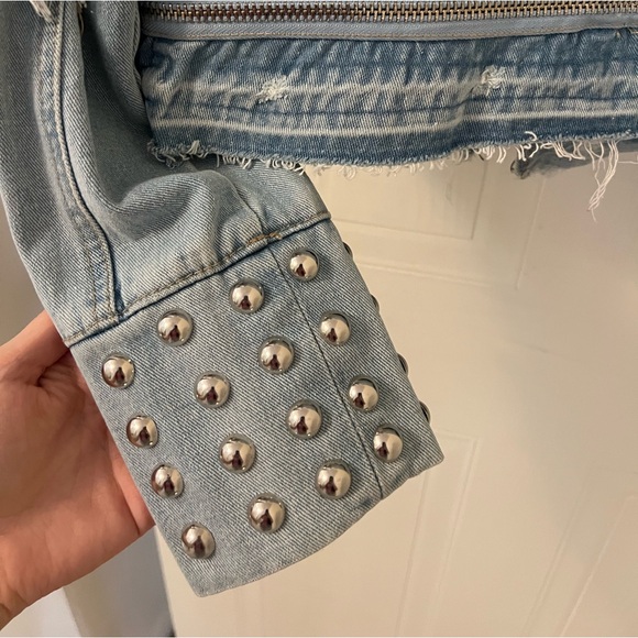 Denim moto jacket - Picture 5 of 8